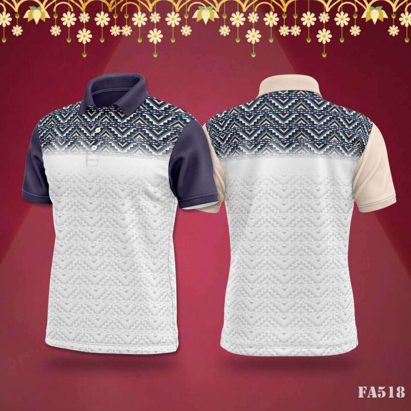 Geometric Pattern Jersey with Festival Vibes