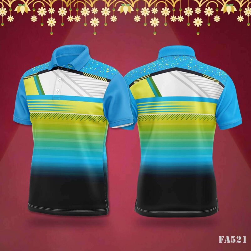Bright Multi-color Horizon Jersey with Festival Vibes