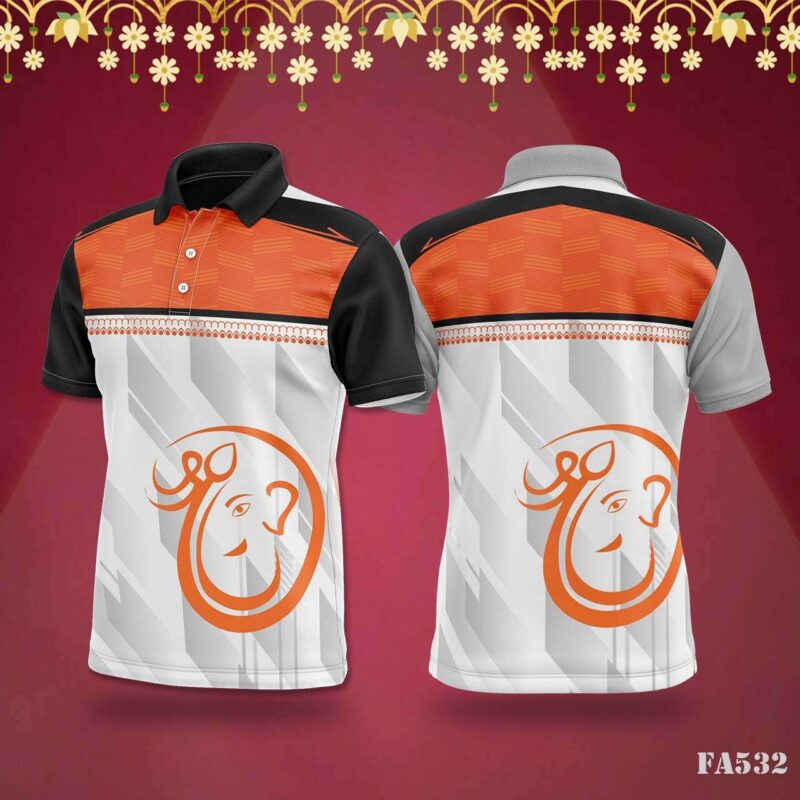 Yellow & Green Abstract Jersey with Festival Vibes