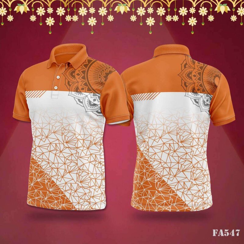 Blue & Yellow Abstract Jersey with Festival Vibes