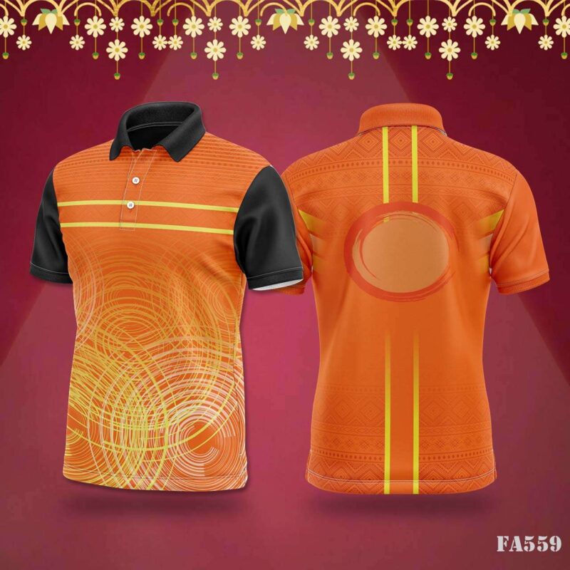 Gold & Grey Hexagon Jersey with Festival Vibes