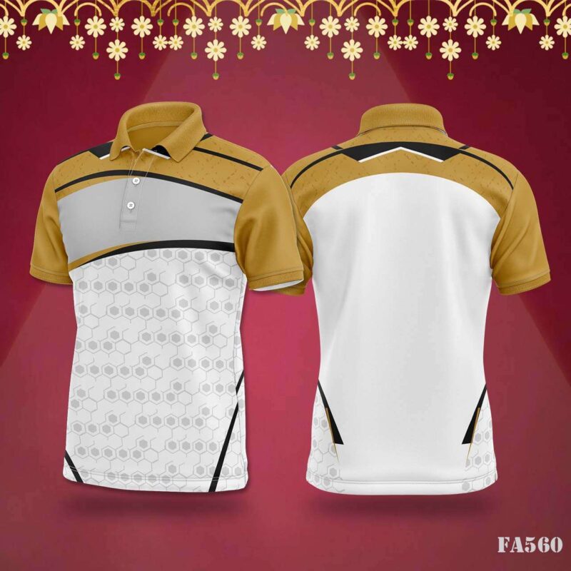 Black & Gold Tribal Jersey with Festival Vibes