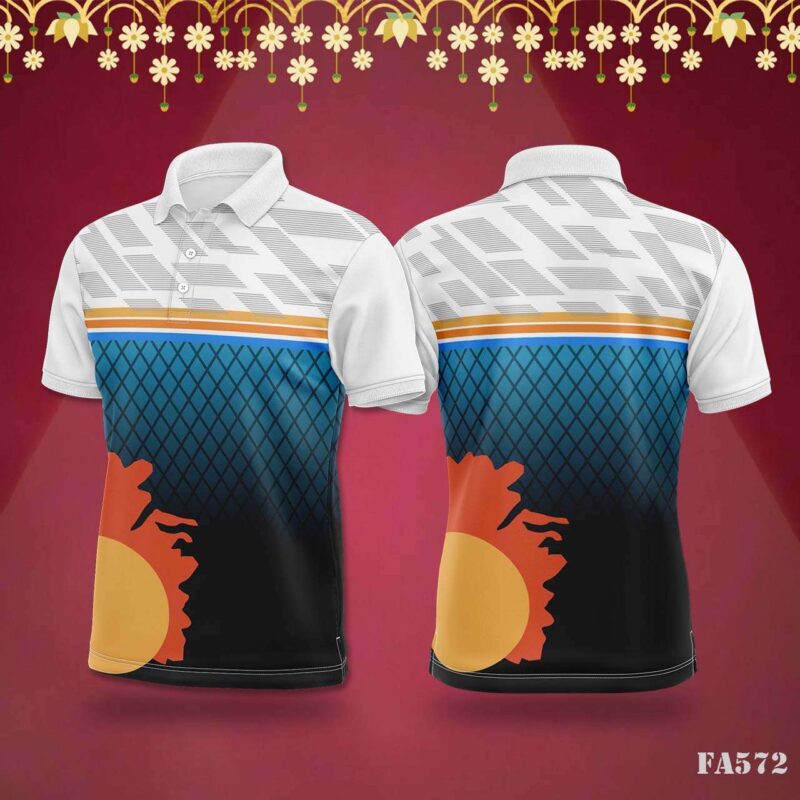 Geometric Mesh Panel Jersey