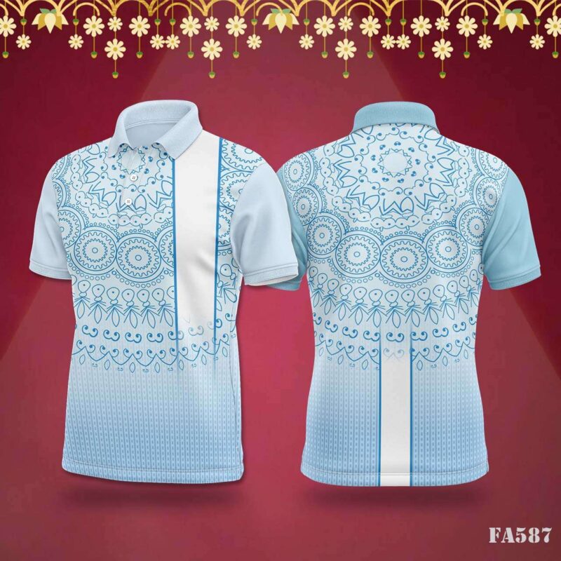 Azure Mandala Mesh Jersey