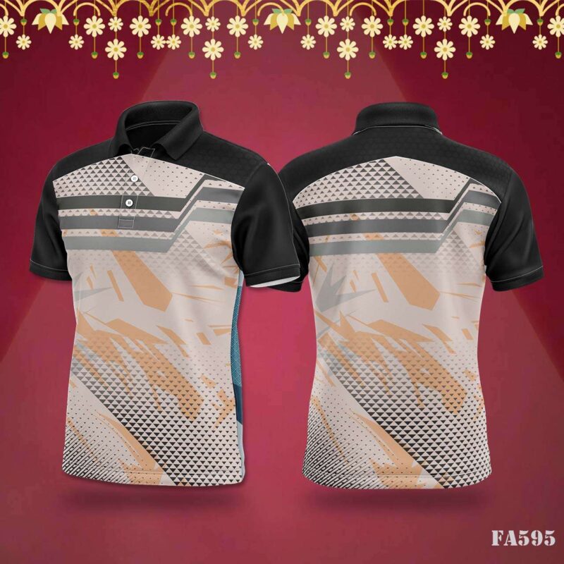 Abstract Triangles Jersey Design