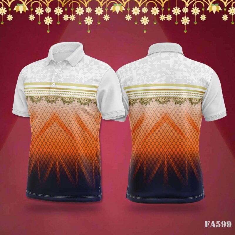 Ethnic Geometric Gradient Jersey