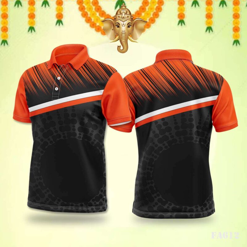 Orange Comet Burst Festival Jersey