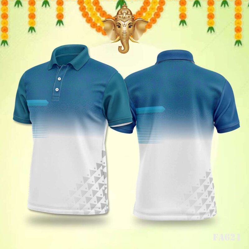 Blue Patterned Arrow Festival Jersey
