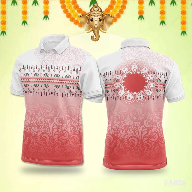 Pink Tribal Scroll Festival Jersey