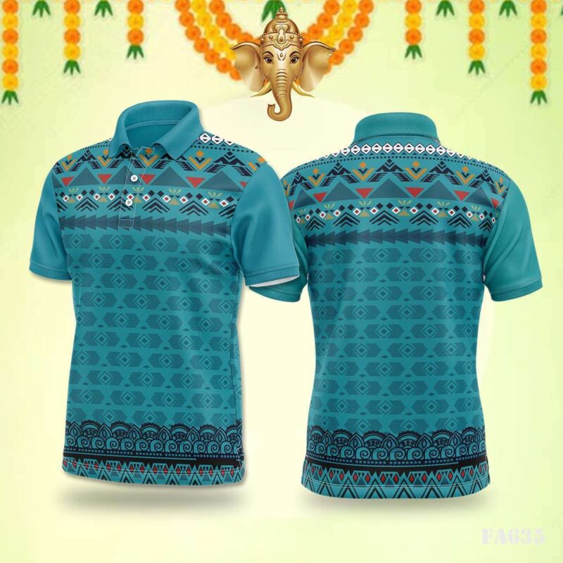 Southwestern Teal Tribal Festival Jersey