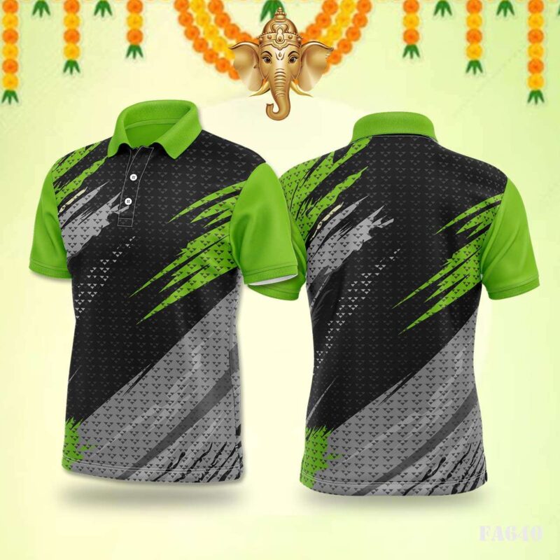 Lime Green Grunge Triangle Festival Jersey