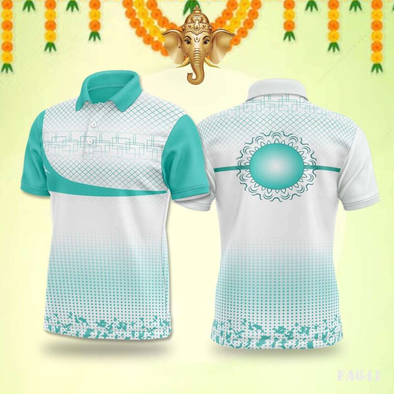 Aqua Geometric Flow Festival Jersey