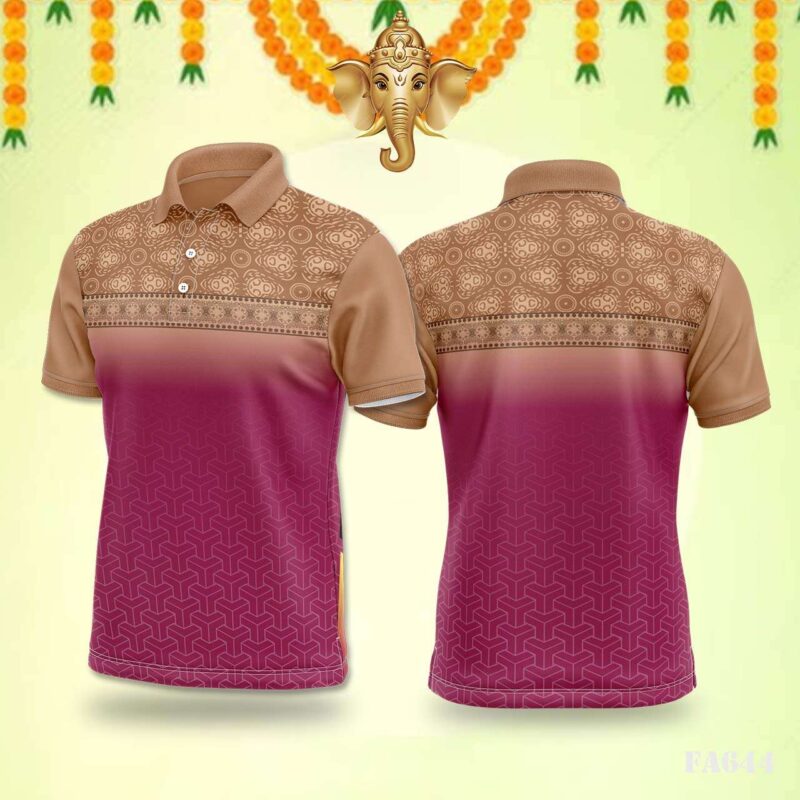 Pink and Brown Geometric Pattern Festival Jersey