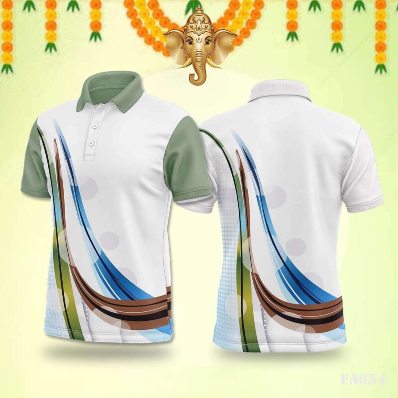 Swirling Curves Abstract Festival Jersey