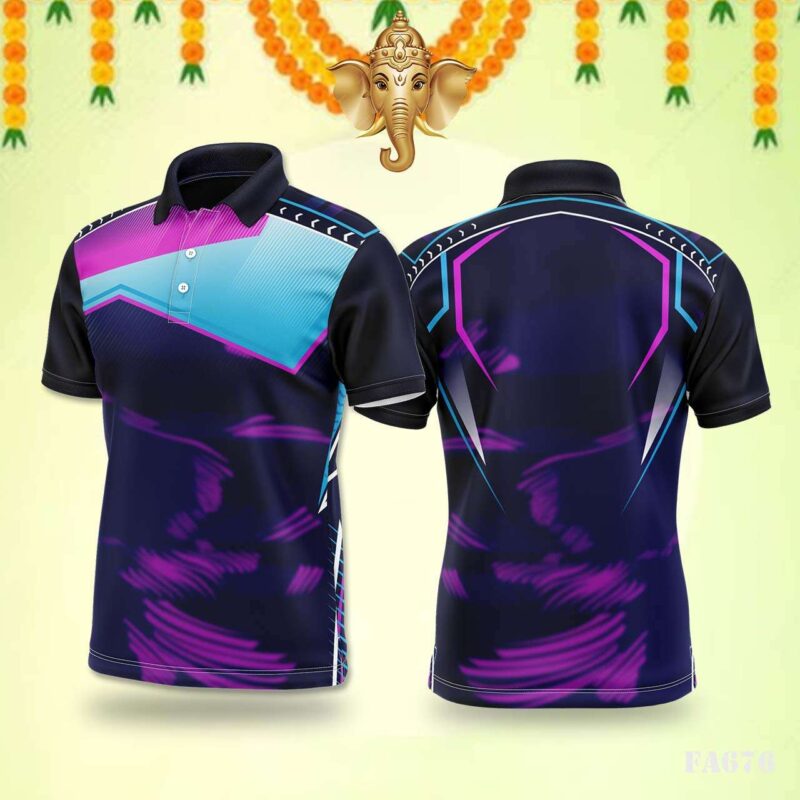 Electric Blue & Pink Cyber Jersey