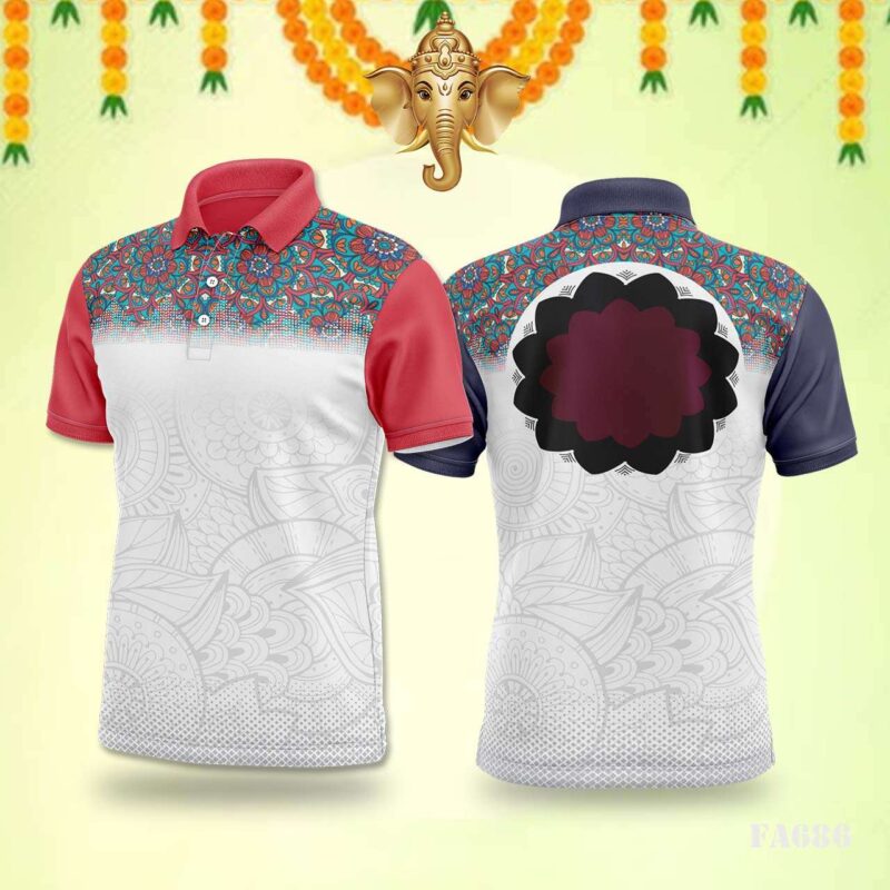 Bold Blue Geometric Jersey