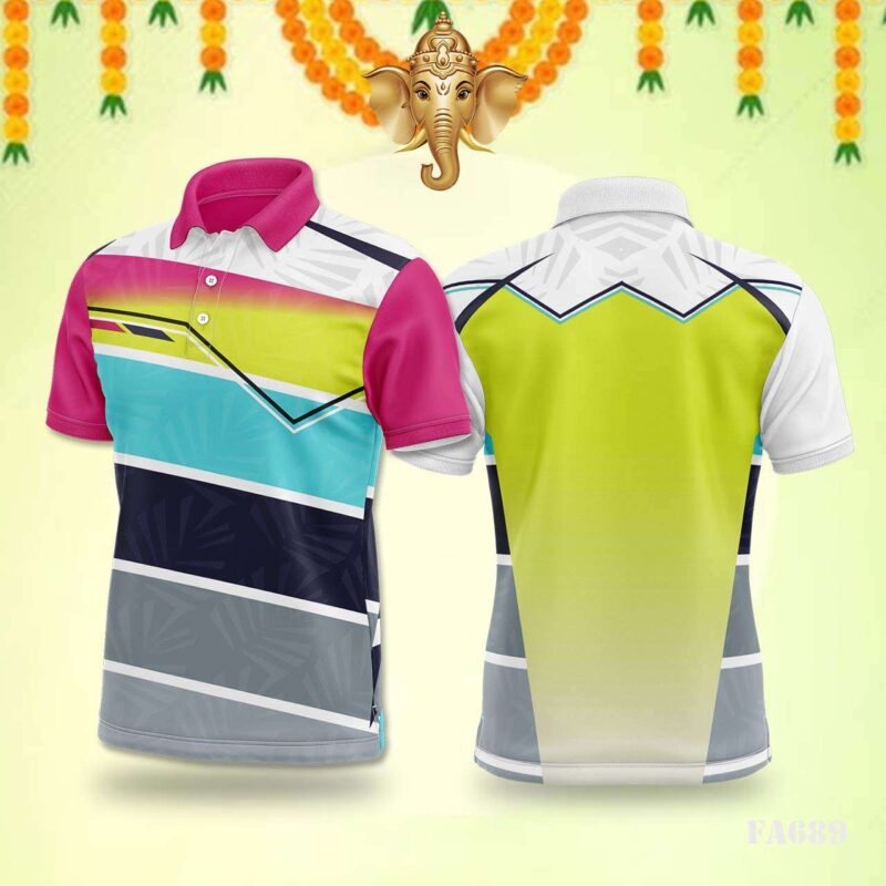 Monochrome Geometric Fade Jersey