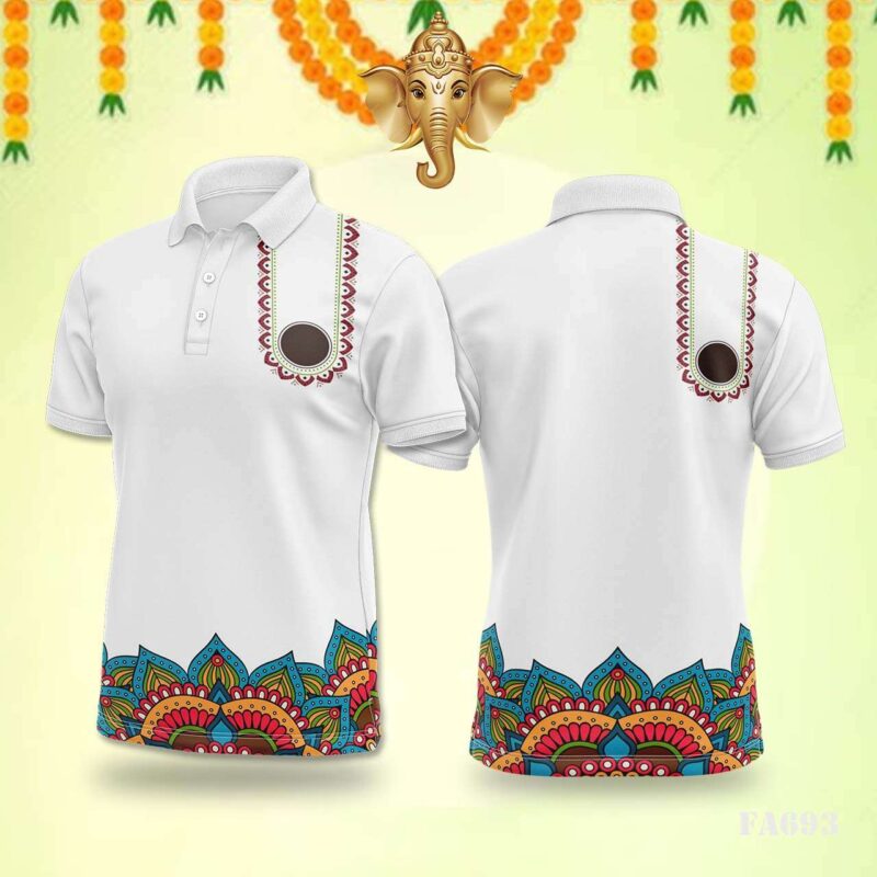 Abstract Green & Yellow Mandala Jersey