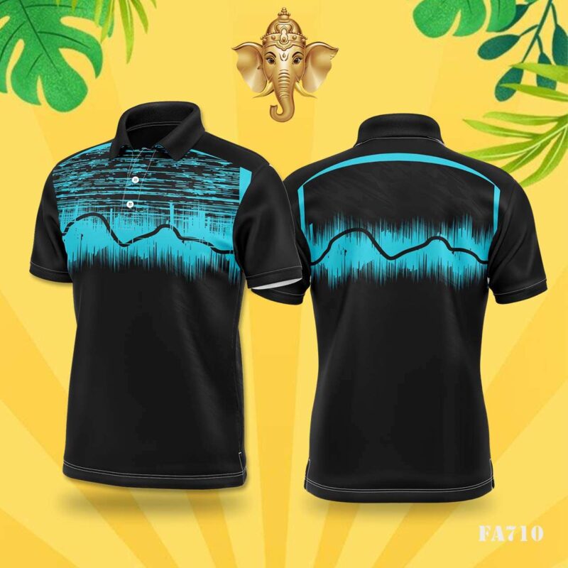 Neon Blue Soundwave Festival Jersey Design