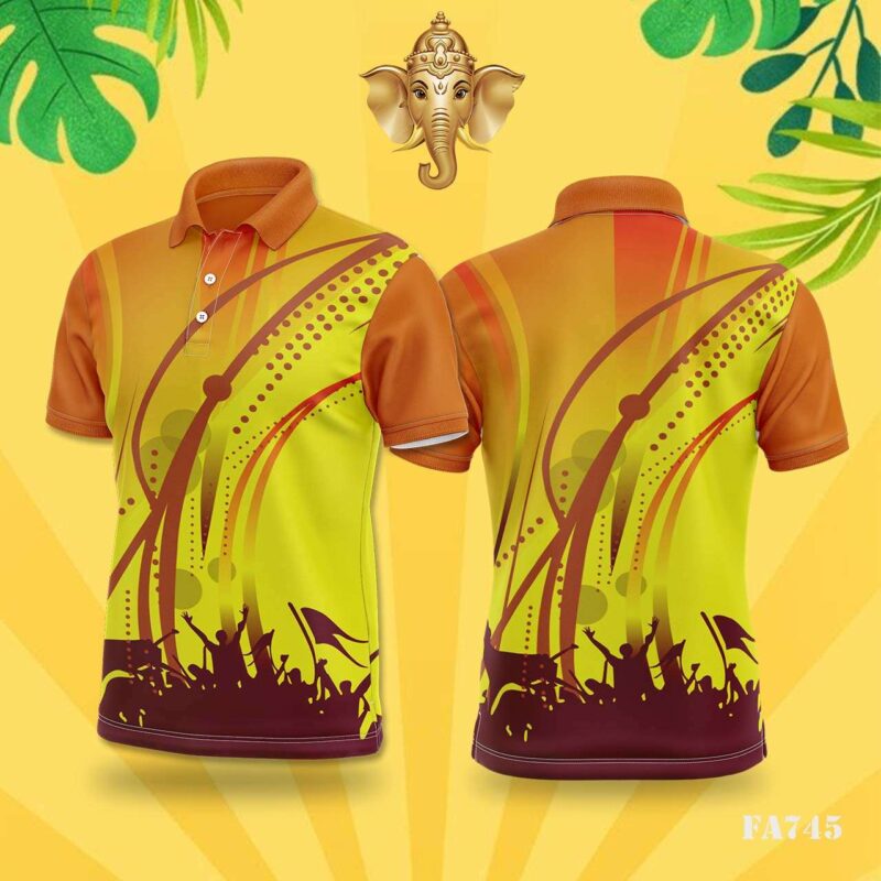 Yellow & Orange Festival Celebration Jersey Design