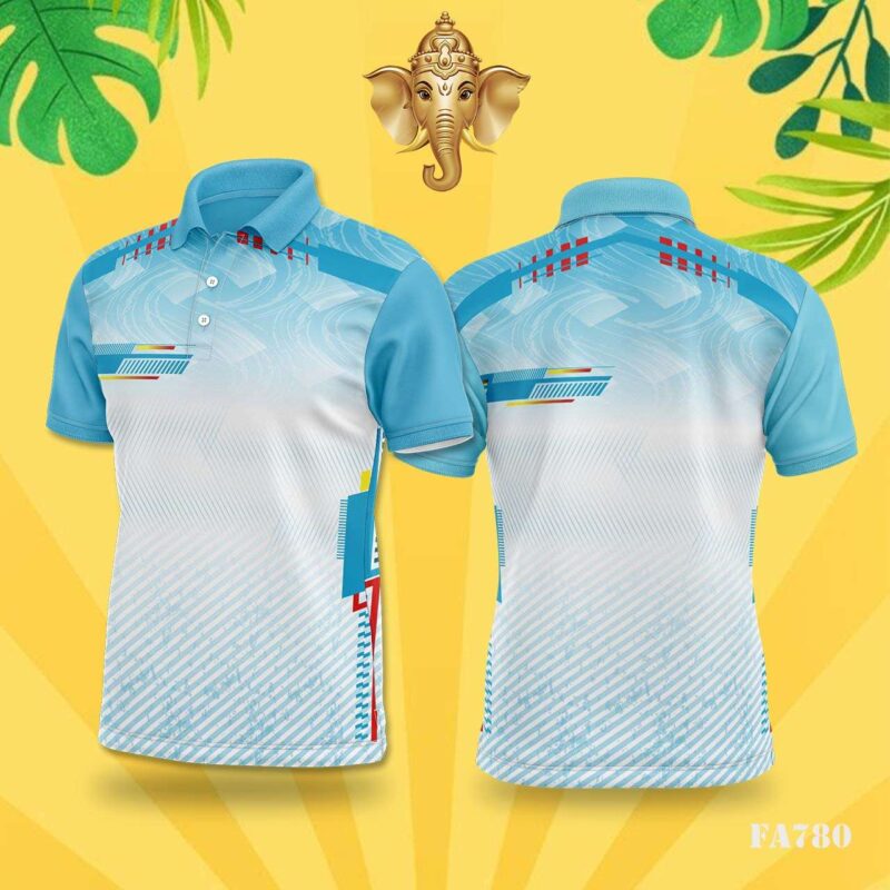 Blue & White Urban Abstract Festival Jersey Design